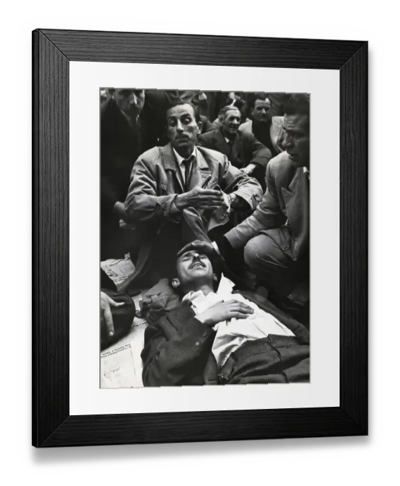 Framed Print : Italian Communists in Sit-Down Strike Framed Print : Italian Communists in Sit-Down Strike