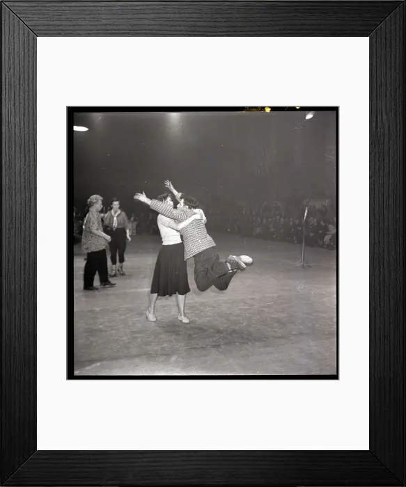 Framed Print : Dancers Perform During Contest Framed Print : Dancers Perform During Contest