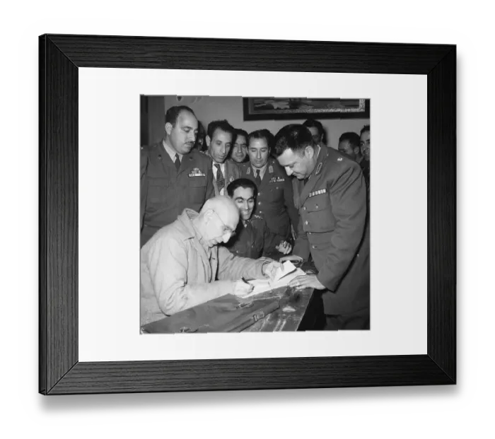Framed Print : Mohammed Moszadegh Signs His Clemency Framed Print : Mohammed Moszadegh Signs His Clemency