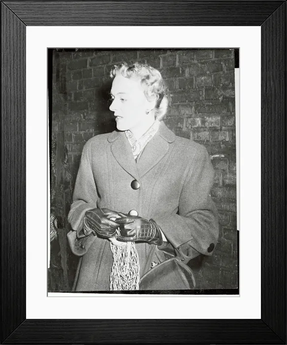 Framed Print : Christine Jorgensen on Shopping Trip Framed Print : Christine Jorgensen on Shopping Trip