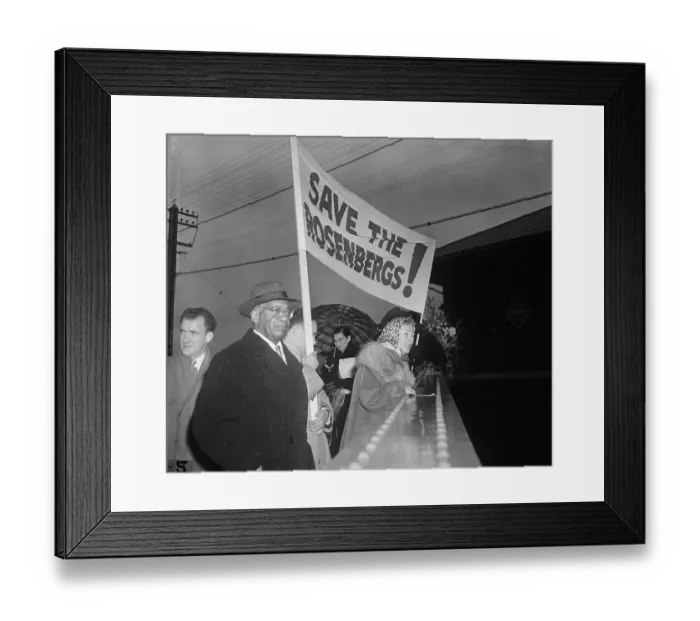 Framed Print : Protest of the Rosenberg Death Sentence Framed Print : Protest of the Rosenberg Death Sentence