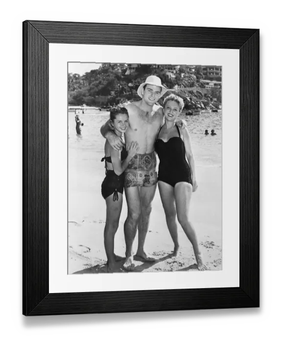 Framed Print : Debbie Reynolds with Bob Mathias and Celeste Holm Framed Print : Debbie Reynolds with Bob Mathias and Celeste Holm