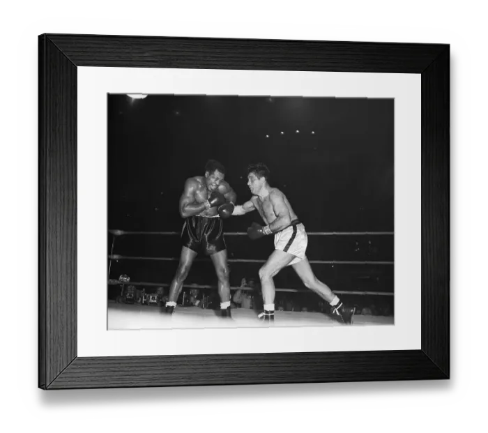 Framed Print : Boxing Action with Archie Moore and Joey Maxim Framed Print : Boxing Action with Archie Moore and Joey Maxim