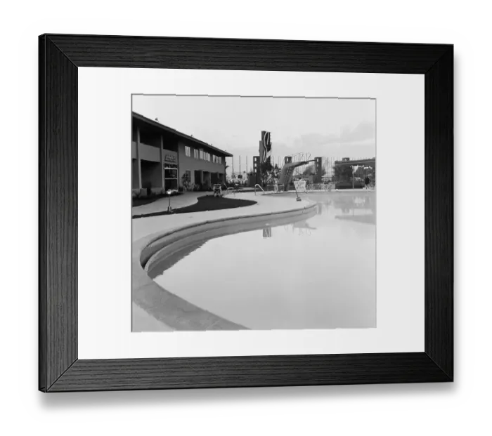Framed Print : Sands Hotel Swimming Pool