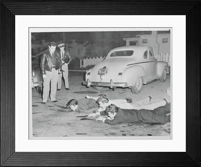 Framed Print : Police Nab Three in Berkeley Shoot-Out Framed Print : Police Nab Three in Berkeley Shoot-Out