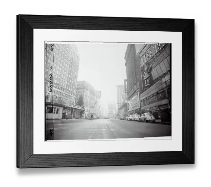 Framed Print : Deserted Times Square Framed Print : Deserted Times Square