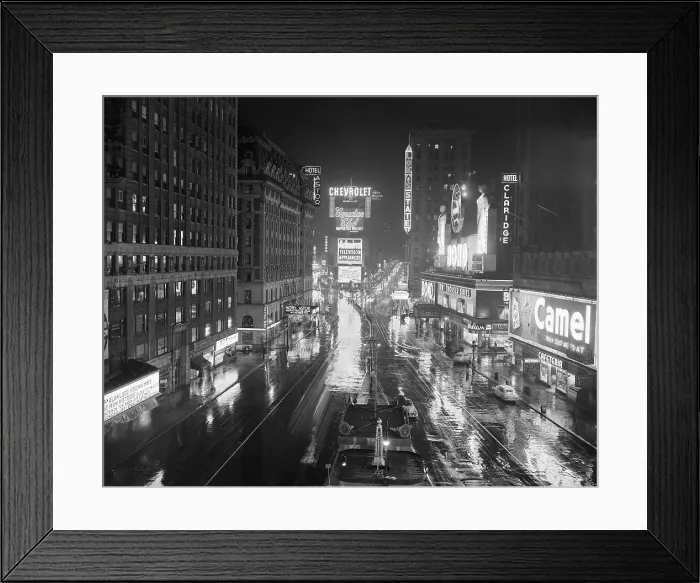Framed Print : Rainy Night in Times Square Framed Print : Rainy Night in Times Square