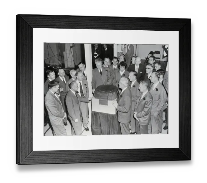 Framed Print : 10Th Anniversary Of The Atomic Age Framed Print : 10Th Anniversary Of The Atomic Age
