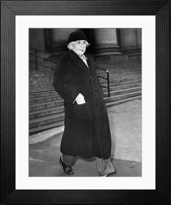Framed Print : Albert Einstein After Serving as a Witness Framed Print : Albert Einstein After Serving as a Witness