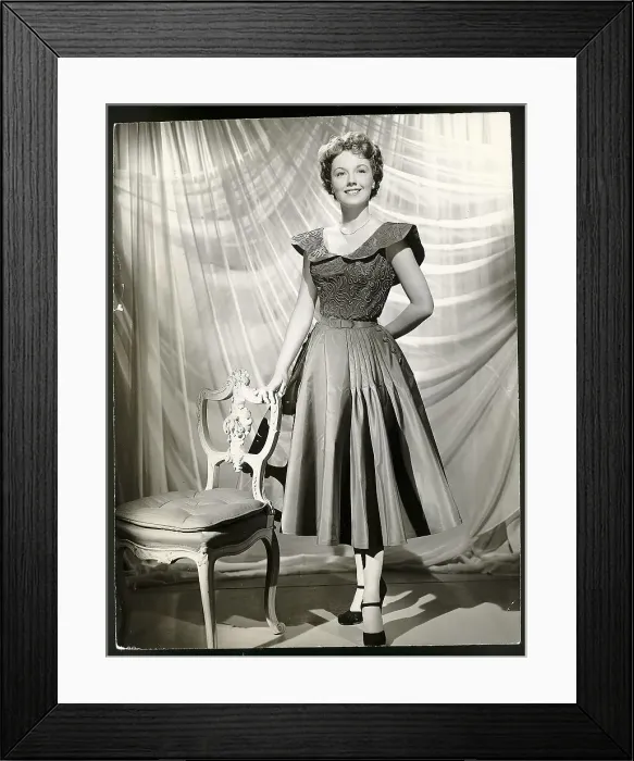 Framed Print : Virginia Gibson Modeling Taffeta Dress Framed Print : Virginia Gibson Modeling Taffeta Dress