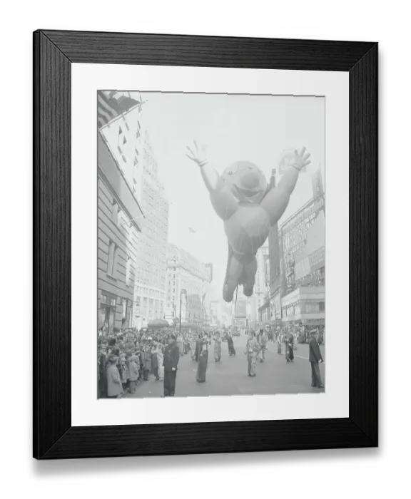 Framed Print : Macy's Thanksgiving Day Parade with Balloon Character Framed Print : Macy's Thanksgiving Day Parade with Balloon Character