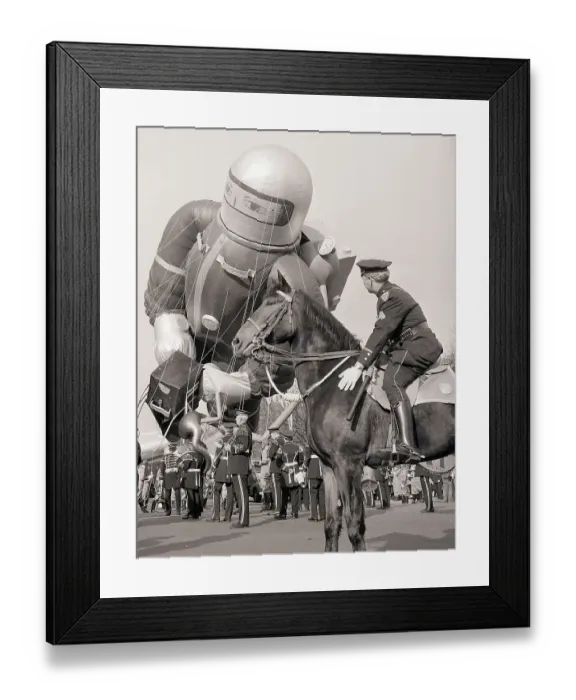 Framed Print : Police Officer Steadies Horse at Parade Framed Print : Police Officer Steadies Horse at Parade