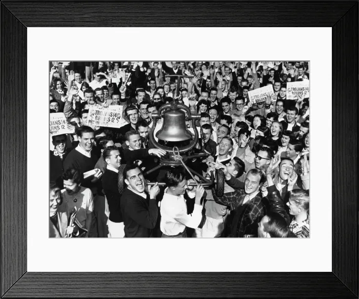 Framed Print : Trojans Ring Victory Bell