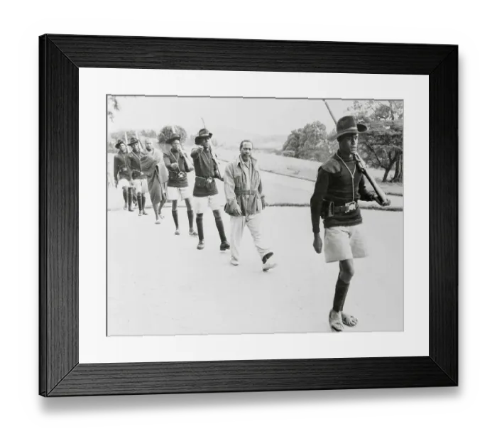 Framed Print : Jomo Kenyatta Being Taken by Police Framed Print : Jomo Kenyatta Being Taken by Police
