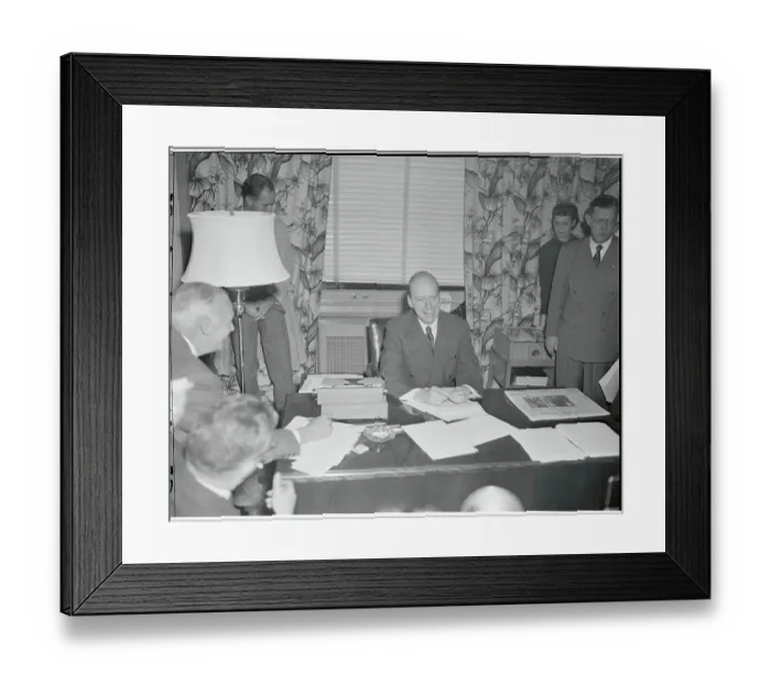 Framed Print : Portrait of Attorney General Herbert Brownell Jr