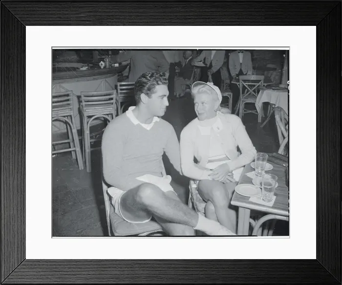 Framed Print : Portrait of Ginger Rogers and Jacques Bergerac Framed Print : Portrait of Ginger Rogers and Jacques Bergerac