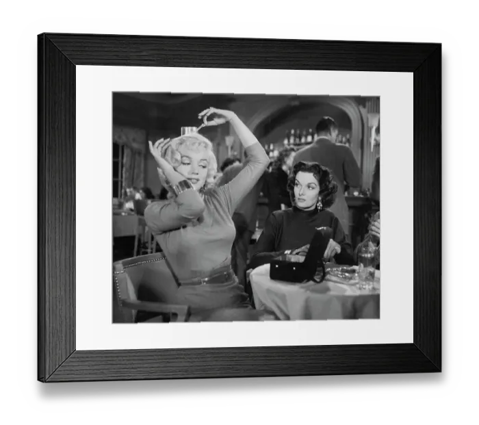 Framed Print : Marilyn Monroe and Jane Russell Framed Print : Marilyn Monroe and Jane Russell