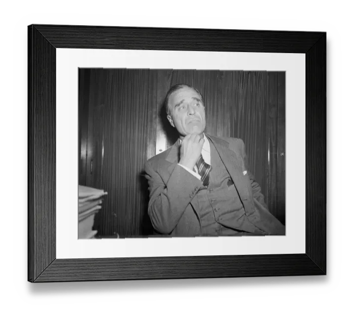 Framed Print : Senator Prescott Bush Adjusting His Necktie Framed Print : Senator Prescott Bush Adjusting His Necktie