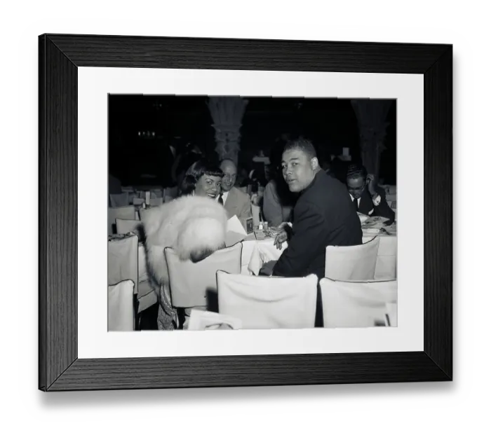 Framed Print : Joe Louis and Dolores Parker Framed Print : Joe Louis and Dolores Parker