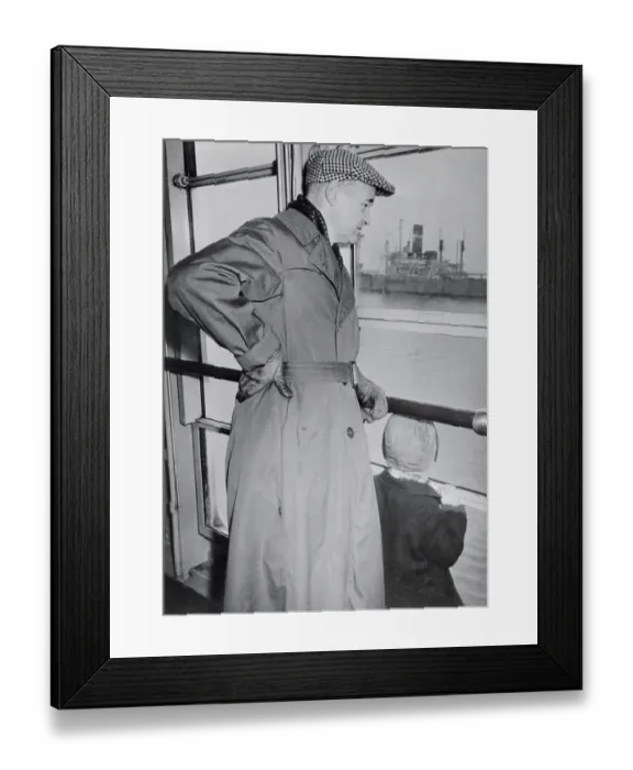 Framed Print : George Kennan and Son Look Out from Ship's Deck Framed Print : George Kennan and Son Look Out from Ship's Deck