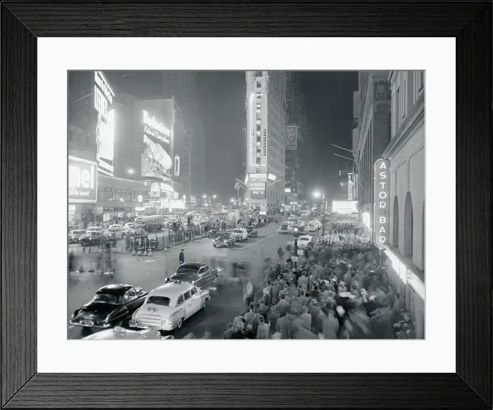 Framed Print : Times Square on Election Night, 1952 Framed Print : Times Square on Election Night, 1952