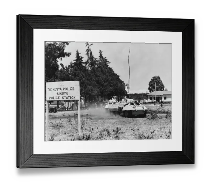 Framed Print : Police Patrol In Kenya