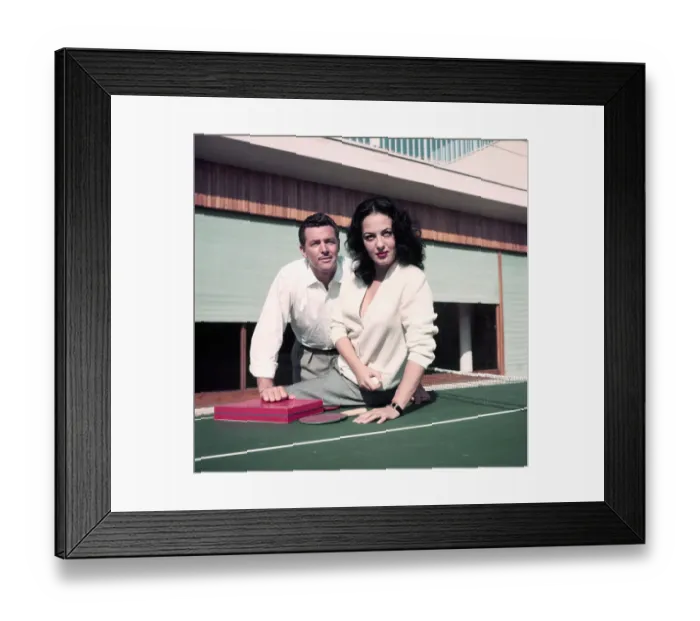 Framed Print : Yvonne Sanson and Steve Barclay on Paddleball Court Framed Print : Yvonne Sanson and Steve Barclay on Paddleball Court