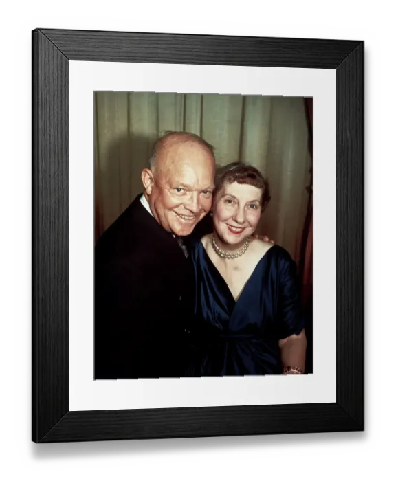 Framed Print : Portrait of General Dwight D. Eisenhower and Wife Mamie Framed Print : Portrait of General Dwight D. Eisenhower and Wife Mamie