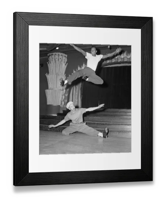 Framed Print : Sugar Ray Robinson Leaping Over Dancer Framed Print : Sugar Ray Robinson Leaping Over Dancer