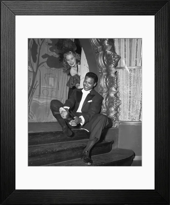Framed Print : Ray Robinson Donning Dancing Shoes
