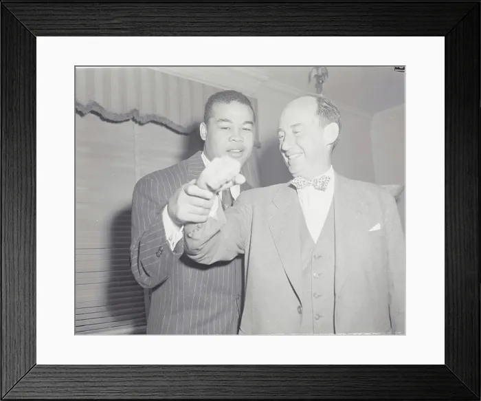 Framed Print : Joe Louis Teaching Adlai Stevenson Framed Print : Joe Louis Teaching Adlai Stevenson