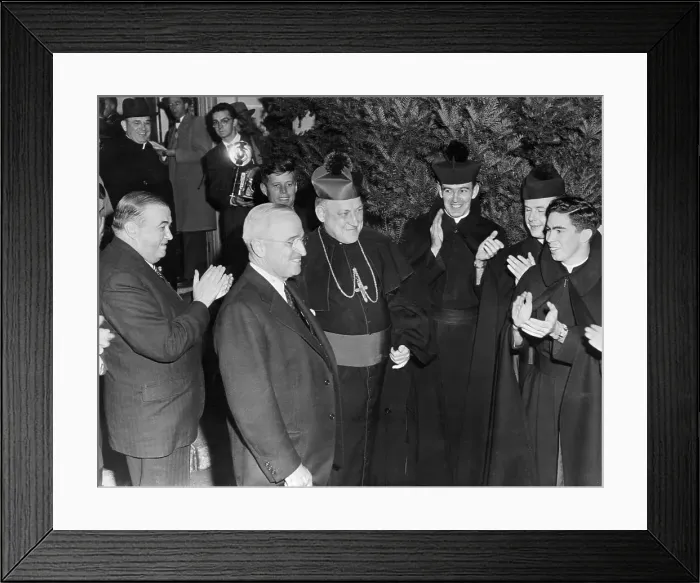 Framed Print : John F. Kennedy with Harry S. Truman and Affiliates Framed Print : John F. Kennedy with Harry S. Truman and Affiliates