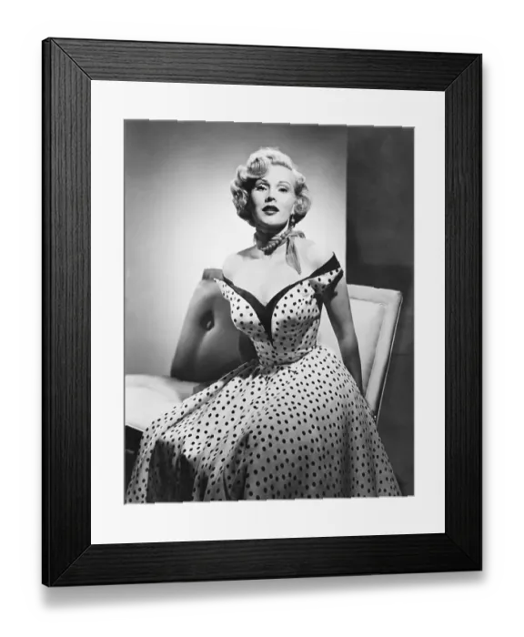 Framed Print : Portrait of Zsa Zsa Gabor