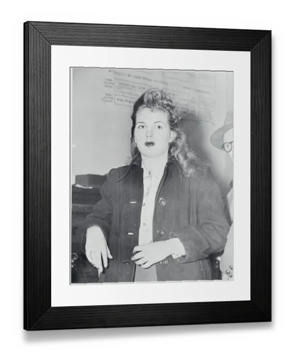 Framed Print : Suspect Margaret Mary McDonald After Being Arrested Framed Print : Suspect Margaret Mary McDonald After Being Arrested