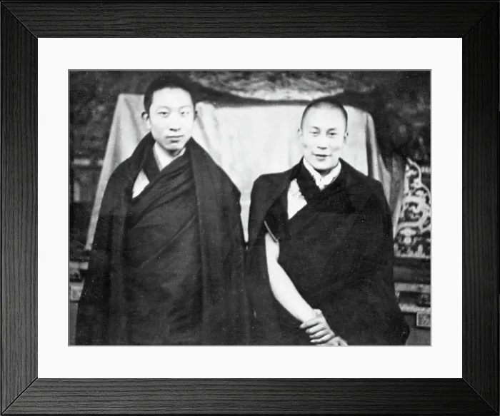 Framed Print : The Dalai and Panchen Lamas Together Framed Print : The Dalai and Panchen Lamas Together