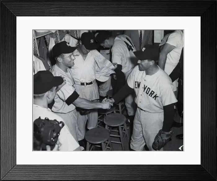 Framed Print : Mickey Mantle, Gene Woodling Shake Hands Framed Print : Mickey Mantle, Gene Woodling Shake Hands