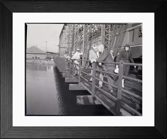 Framed Print : Everett Dirksen and Sherman Adams on Bridge Framed Print : Everett Dirksen and Sherman Adams on Bridge