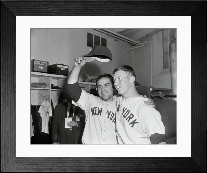 Framed Print : Yogi Berra and Mickey Mantle Framed Print : Yogi Berra and Mickey Mantle
