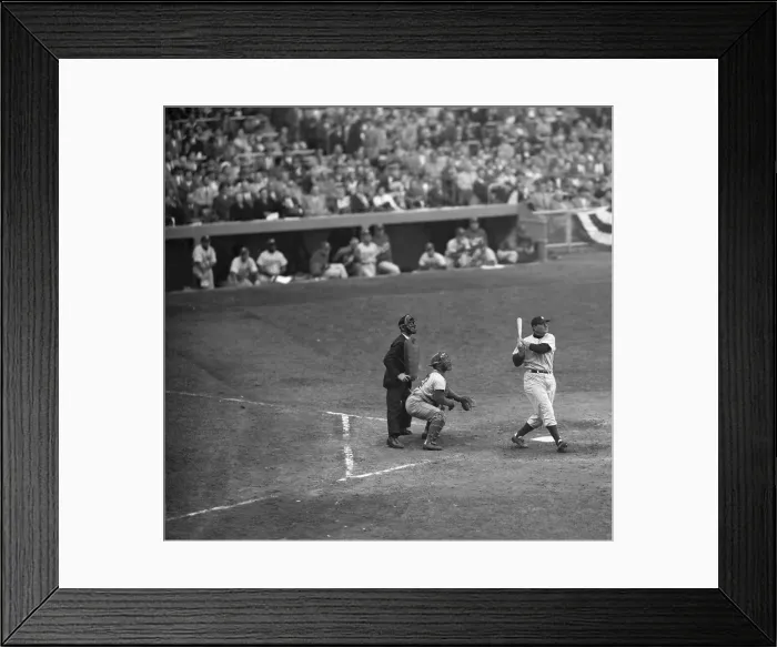 Framed Print : Johnny Mize After Hitting