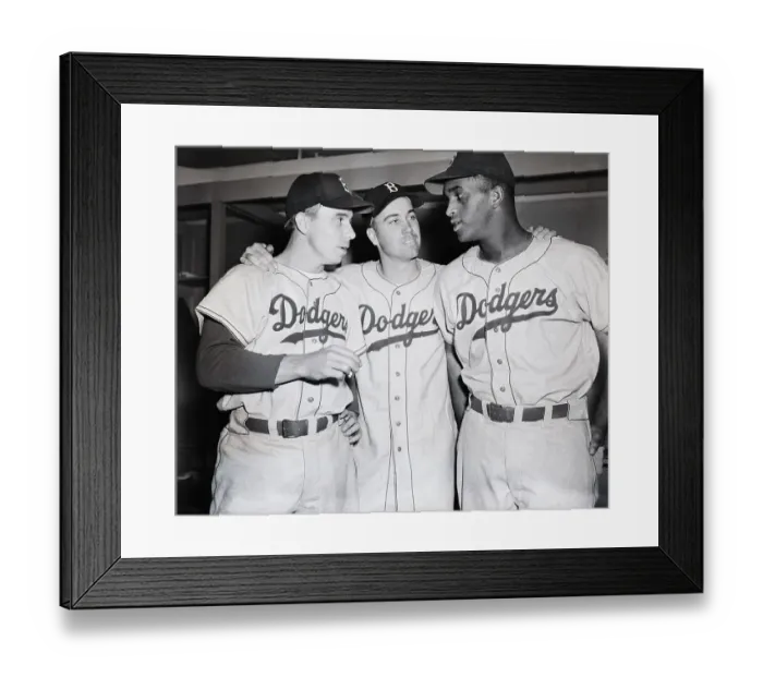 Framed Print : Dodgers Talking After World Series Loss Framed Print : Dodgers Talking After World Series Loss