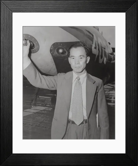 Framed Print : Portrait of Saburo Sakai Framed Print : Portrait of Saburo Sakai