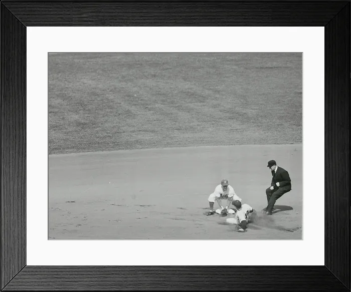 Framed Print : Phil Rizzuto Out on Second Base Framed Print : Phil Rizzuto Out on Second Base