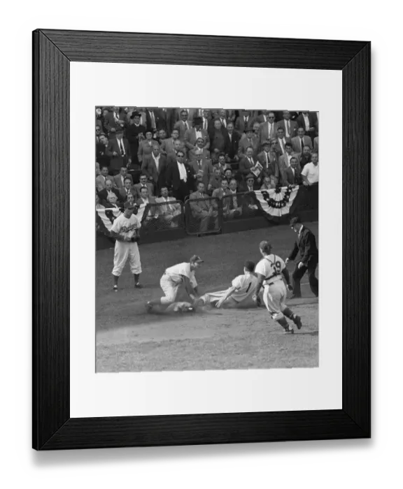 Framed Print : Billy Martin Trapped Out At Third Base Framed Print : Billy Martin Trapped Out At Third Base