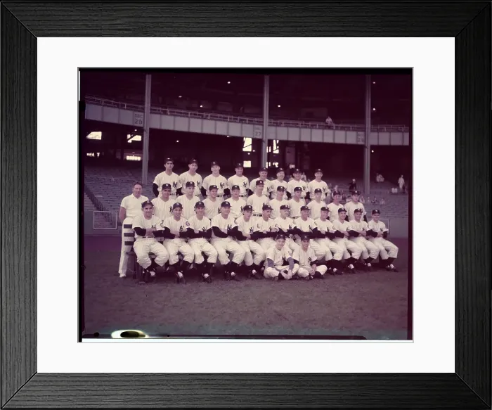Framed Print : Portrait of New York Yankees Team Framed Print : Portrait of New York Yankees Team