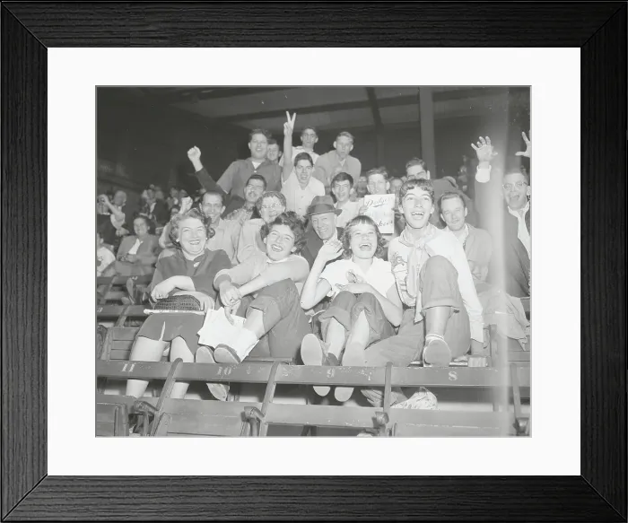Framed Print : Cheering Fans in Bleachers Framed Print : Cheering Fans in Bleachers