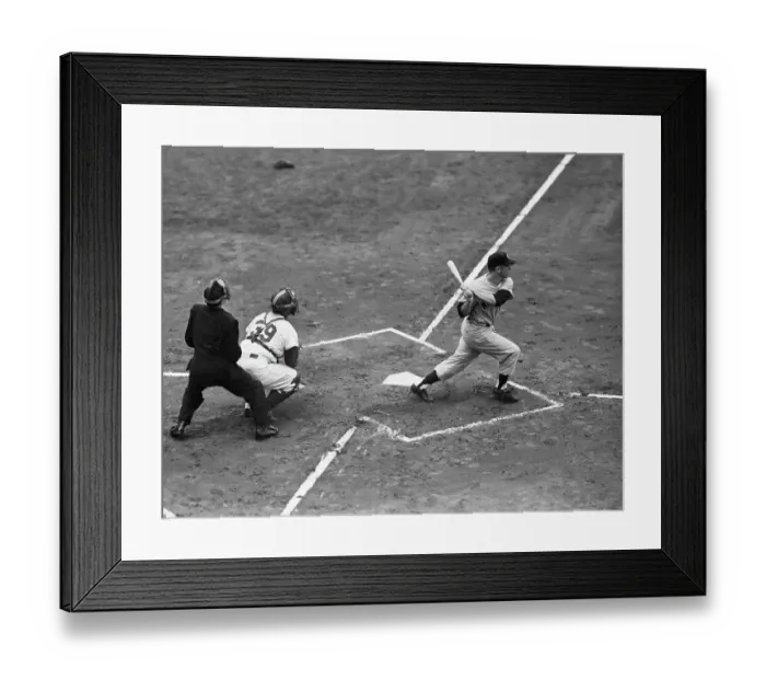 Framed Print : New York Yankee Mickey Mantle in the 1952 World Series Framed Print : New York Yankee Mickey Mantle in the 1952 World Series