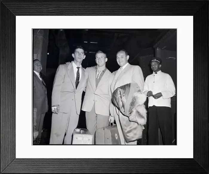 Framed Print : B Martin M Mantle A Reynolds In Penn Sta