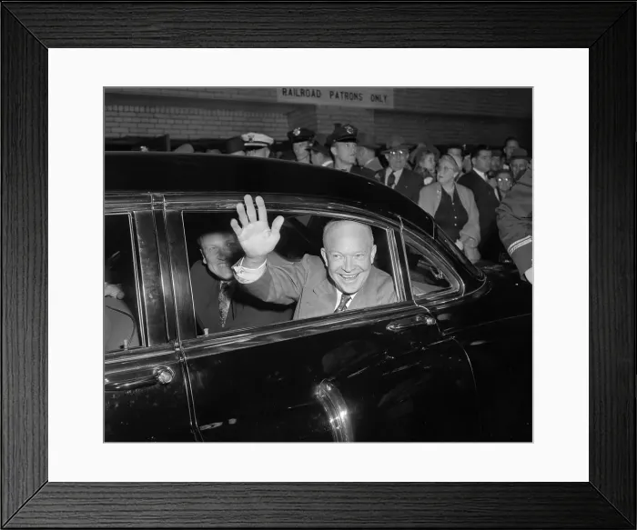 Framed Print : General Eisenhower Campaigning Framed Print : General Eisenhower Campaigning