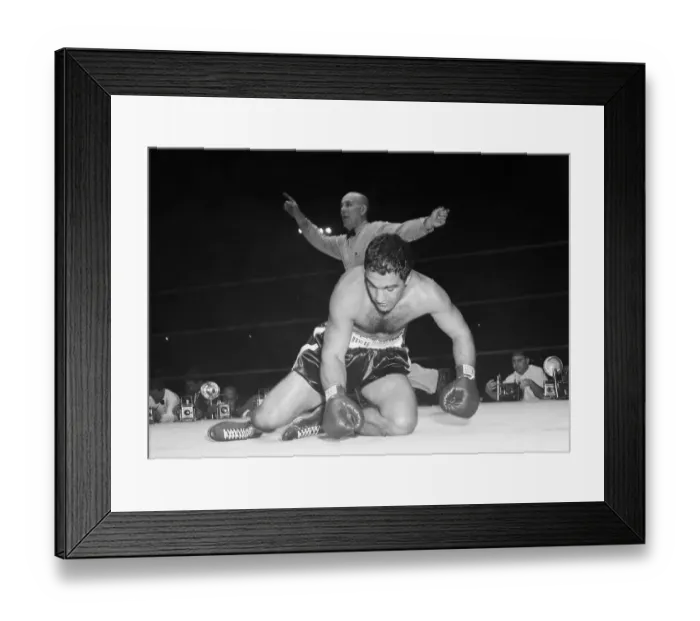 Framed Print : Rocky Marciano Rises from Canvas Framed Print : Rocky Marciano Rises from Canvas
