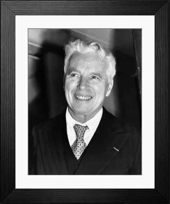 Framed Print : Portrait of Charlie Chaplin Framed Print : Portrait of Charlie Chaplin